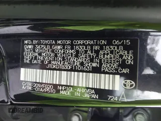 2015 Toyota Prius One z VIN JTDKDTB30F1101631, wystawiony jako IAAI lot #42331068 z przebiegiem 156 631 mil mil oraz . Historia ofert i sprzedaży dostępna na DreamBid. Obrazek 9.