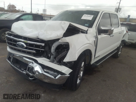 2021 Ford F-150 XL with VIN 1FTFW1EDXMFD08970, listed as a IAAI auction lot 35320401 with 1 mi miles. Bid and sale history available at carsss.com. Image 2.