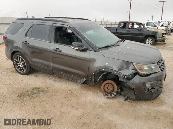 2017 Ford Explorer Sport z VIN 1FM5K8GT6HGC85302, wystawiony jako Copart lot #44650455 z przebiegiem 118 243 mil mil oraz Szkoda całkowita • Salvage title. Historia ofert i sprzedaży dostępna na DreamBid. Obrazek 4.