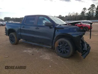 2020 Chevrolet Silverado 1500 Custom with VIN 1GCPWBEF5LZ256866, listed as a Copart auction lot 87490964 with 0 mi miles and Salvage Title. Bid and sale history available at carsss.com. Image 4.