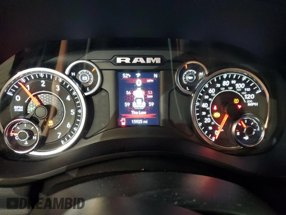2020 Ram 2500 Big Horn with VIN 3C6UR5DJ5LG314046, listed as a Copart auction lot 78314314 with 15,925 mi miles and Salvage title. Bid and sale history available at DreamBid. Image 9.