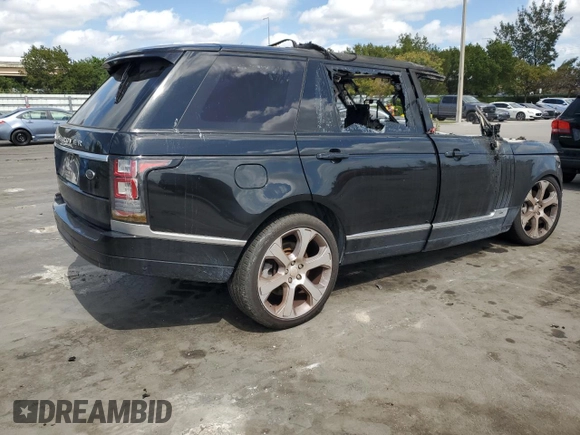 2015 Land Rover Range Rover Autobiography с VIN SALGV3TFXFA203717, выставлен на аукционе Copart как лот 45973135 с пробегом Не указан миль и На запчасти • Non repairable. История ставок и продаж доступна на DreamBid. Изображение 3.