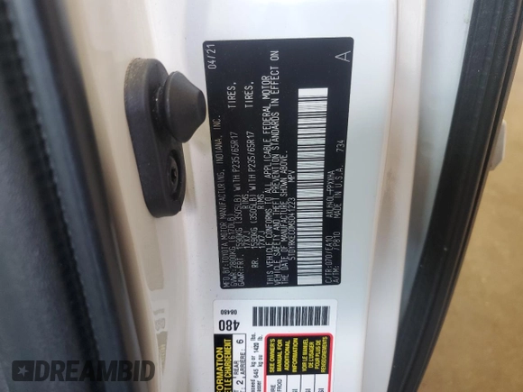 2021 Toyota Sienna XLE with VIN 5TDYRKEC0MS041223, listed as a Copart auction lot 55113465 with 97,670 mi miles and Clean Title. Bid and sale history available at DreamBid. Image 13.