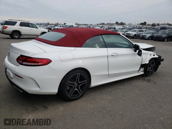 2020 Mercedes-Benz C 300 with VIN WDDWK8DB6LF937361, listed as a Copart auction lot 44571505 with 74,443 mi miles and Salvage Title. Bid and sale history available at DreamBid. Image 3.