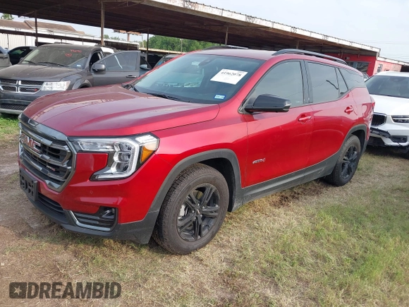 2024 GMC Terrain AT4 z VIN 3GKALYEG6RL314515, wystawiony jako IAAI lot #41962078 z przebiegiem 10 555 mil mil oraz . Historia ofert i sprzedaży dostępna na DreamBid. Obrazek 2.