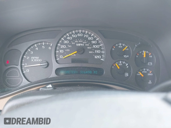 2003 Chevrolet Suburban LS with VIN 3GNEC16ZX3G103393, listed as a IAAI auction lot 42679046 with 316,490 mi miles and . Bid and sale history available at DreamBid. Image 7.