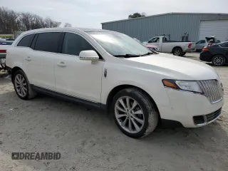 2012 Lincoln MKT EcoBoost with VIN 2LMHJ5AT4CBL53611, listed as a Copart auction lot 46493425 with 77,072 mi miles and Salvage Title. Bid and sale history available at DreamBid. Image 4.