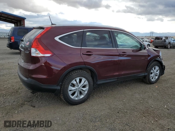 2013 Honda CR-V EX-L with VIN 5J6RM4H71DL014069, listed as a Copart auction lot 80437834 with 62,447 mi miles and Salvage Title. Bid and sale history available at carsss.com. Image 3.