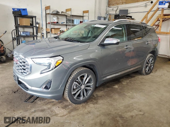 2018 GMC Terrain Denali with VIN 3GKALXEX7JL200456, listed as a Copart auction lot 61207975 with 91,028 mi miles and Salvage title. Bid and sale history available at DreamBid. Image 1.