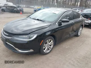 2016 Chrysler 200 Limited with VIN 1C3CCCAB9GN144394, listed as a IAAI auction lot 41665598 with 125,910 mi miles. Bid and sale history available at carsss.com. Image 2.