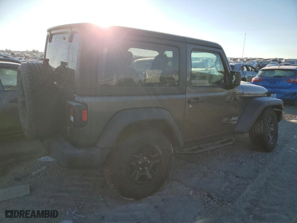 2018 Jeep Wrangler Sport S with VIN 1C4GJXAN0JW263859, listed as a Copart auction lot 88562215 with 22,131 mi miles and Salvage Title. Bid and sale history available at carsss.com. Image 3.