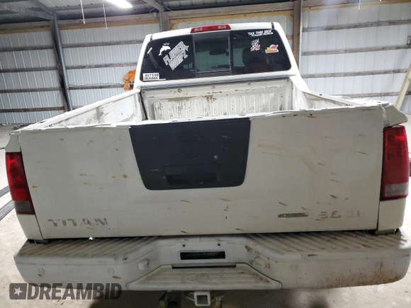 2008 Nissan Titan SE with VIN 1N6BA06A08N322185, listed as a Copart auction lot 83219094 with 133,368 mi miles and Salvage Title. Bid and sale history available at carsss.com. Image 6.