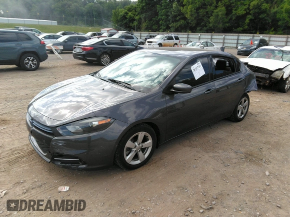 2015 Dodge Dart SXT with VIN 1C3CDFBB5FD159413, listed as a IAAI auction lot 36737733 with 118,295 mi miles. Bid and sale history available at carsss.com. Image 2.
