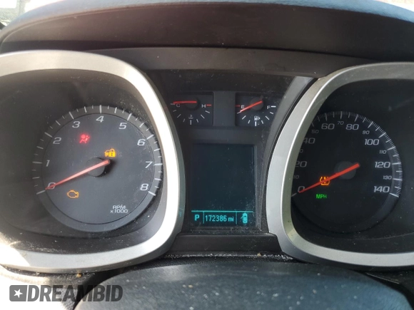 2016 Chevrolet Equinox LT with VIN 2GNALCEK7G1177173, listed as a Copart auction lot 53315355 with 172,386 mi miles and Salvage Title. Bid and sale history available at carsss.com. Image 9.