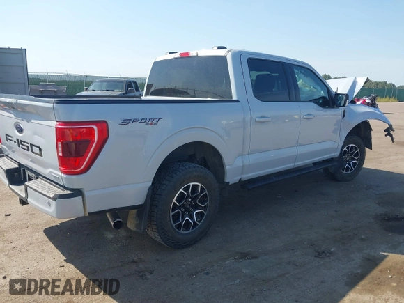 2022 Ford F-150 XL z VIN 1FTEW1EP7NKD78585, wystawiony jako IAAI lot #40264151 z przebiegiem Nie podano mil oraz . Historia ofert i sprzedaży dostępna na DreamBid. Obrazek 4.
