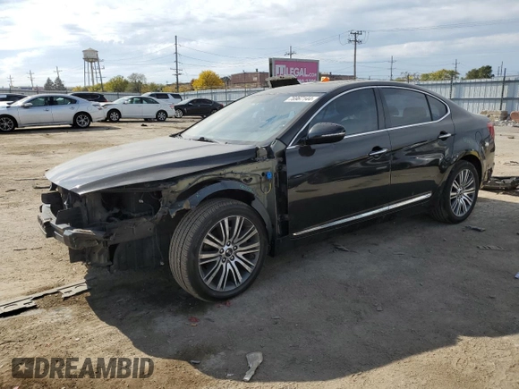 2014 Kia Cadenza Premium with VIN KNALN4D76E5134838, listed as a Copart auction lot 76967144 with 149,950 mi miles and Salvage Title. Bid and sale history available at carsss.com. Image 1.