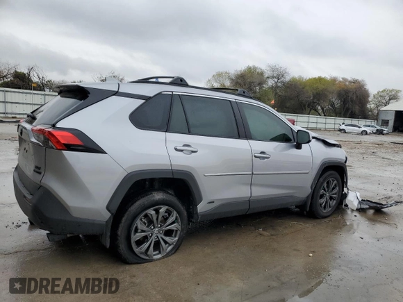 2024 Toyota RAV4 Hybrid XLE Premium with VIN 4T3B6RFV9RU167402, listed as a Copart auction lot 89083875 with 5,923 mi miles and Salvage Title. Bid and sale history available at DreamBid. Image 3.