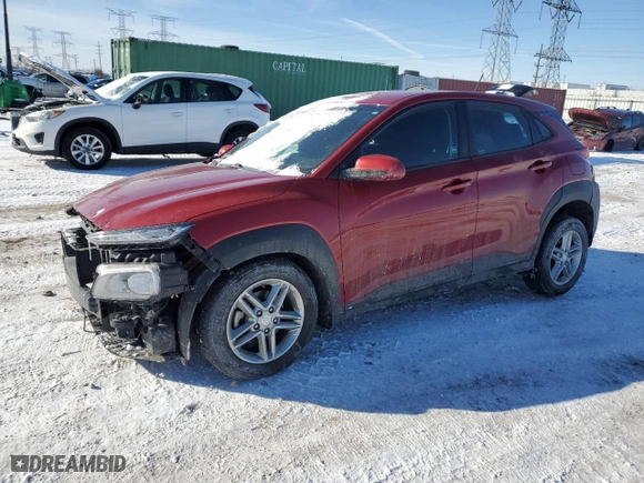 2021 Hyundai Kona SE with VIN KM8K12AA9MU614919, listed as a Copart auction lot 45550725 with 20,994 mi miles and Salvage Title. Bid and sale history available at carsss.com. Image 1.