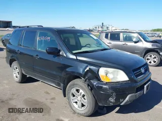 2003 Honda Pilot EX z VIN 2HKYF18553H559879, wystawiony jako IAAI lot #42220749 z przebiegiem 286 343 mil mil oraz . Historia ofert i sprzedaży dostępna na DreamBid. Obrazek 1.
