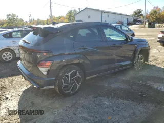 2024 Hyundai Kona N Line with VIN KM8HACA30RU103432, listed as a Copart auction lot 74063904 with 7,506 mi miles and Salvage Title. Bid and sale history available at DreamBid. Image 3.