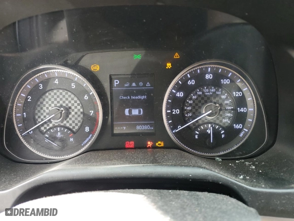 2020 Hyundai Elantra Value Edition with VIN KMHD84LF1LU988366, listed as a Copart auction lot 86868924 with 80,380 mi miles and Salvage Title. Bid and sale history available at carsss.com. Image 9.