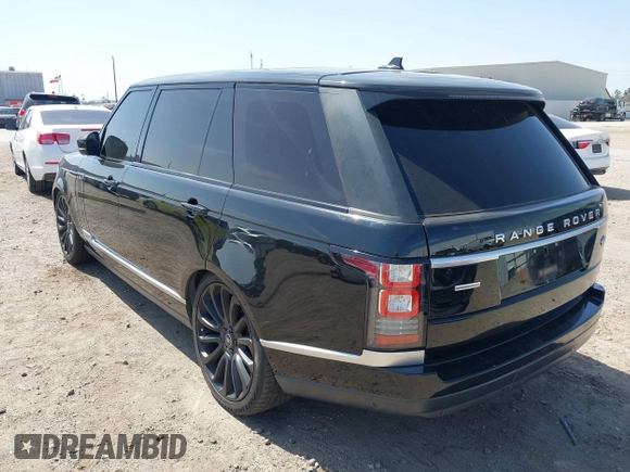 2016 Land Rover Range Rover Supercharged with VIN SALGS3EF0GA262914, listed as a IAAI auction lot 41741473 with 106,853 mi miles. Bid and sale history available at carsss.com. Image 3.