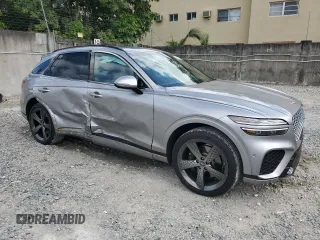 2023 Genesis GV70 Sport with VIN KMUMCDTC3PU098818, listed as a Copart auction lot 52884225 with 25,748 mi miles and Non Repairable. Bid and sale history available at DreamBid. Image 4.
