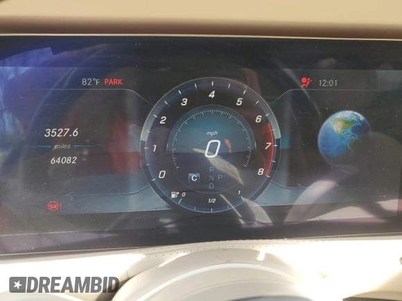 2019 Mercedes-Benz S 450 with VIN WDDUG6EB6KA461541, listed as a Copart auction lot 55125255 with 64,082 mi miles and Salvage title. Bid and sale history available at DreamBid. Image 9.
