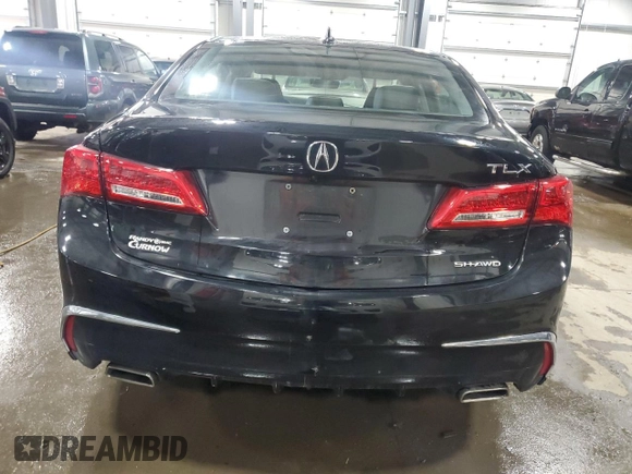 2020 Acura TLX w/Technology Pkg with VIN 19UUB3F43LA004051, listed as a Copart auction lot 47397835 with 55,765 mi miles and Salvage Title. Bid and sale history available at carsss.com. Image 6.