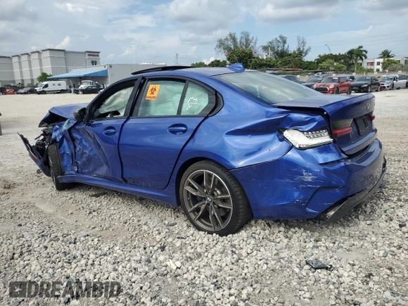 2020 BMW 3 Series M340i with VIN 3MW5U7J03L8B29181, listed as a Copart auction lot 66435394 with 0 mi miles and Non Repairable. Bid and sale history available at carsss.com. Image 2.