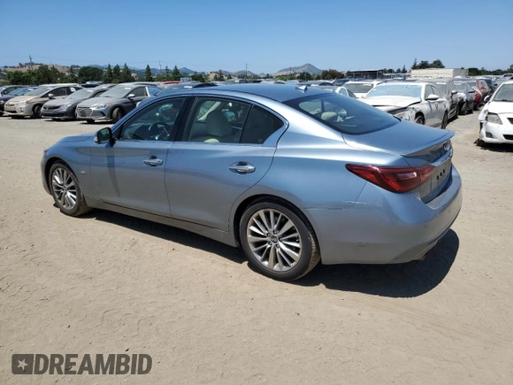 2018 Infiniti Q50 Luxe с VIN JN1EV7AP2JM354613, выставлен на аукционе Copart как лот 57977755 с пробегом 45 396 миль миль и Списание • Salvage title. История ставок и продаж доступна на DreamBid. Изображение 2.