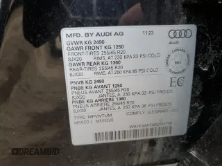 2024 Audi Q5 S line Premium Plus with VIN WA1EAAFYXR2041706, listed as a Copart auction lot 50711985 with 0 mi miles and Salvage Title. Bid and sale history available at carsss.com. Image 13.