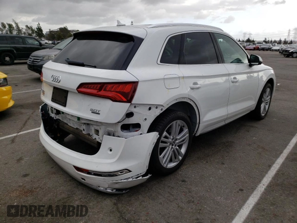 2018 Audi Q5 Premium Plus with VIN WA1BNAFY8J2129729, listed as a Copart auction lot 41141563 with 70,165 mi miles and . Bid and sale history available at DreamBid. Image 3.