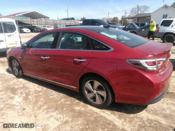 2016 Hyundai Sonata Hybrid Limited with VIN KMHE34L14GA033737, listed as a IAAI auction lot 41941249 with 136,506 mi miles. Bid and sale history available at carsss.com. Image 3.