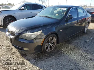 2010 BMW 5 Series 528i with VIN WBANU5C59AC460673, listed as a Copart auction lot 49471175 with 130,726 mi miles and Clean Title. Bid and sale history available at carsss.com. Image 1.