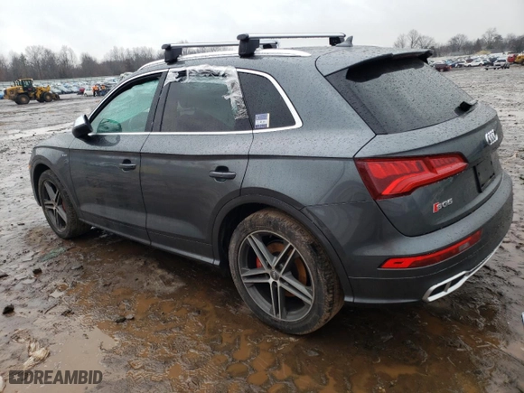 2018 Audi SQ5 Premium Plus with VIN WA1A4AFY3J2103554, listed as a Copart auction lot 37783033 with 0 miles and Salvage Title. Bid and sale history available at carsss.com. Image 2.
