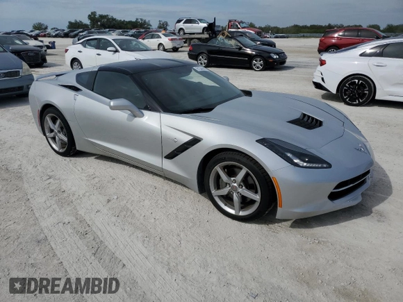 2015 Chevrolet Corvette 1LT with VIN 1G1YB2D71F5118630, listed as a Copart auction lot 81344444 with 65,722 mi miles and Salvage Title. Bid and sale history available at carsss.com. Image 4.