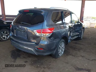 2014 Nissan Pathfinder SV z VIN 5N1AR2MM4EC654746, wystawiony jako IAAI lot #42009849 z przebiegiem 154 827 mil mil oraz . Historia ofert i sprzedaży dostępna na DreamBid. Obrazek 4.