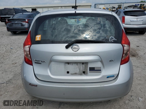 2015 Nissan Note S with VIN 3N1CE2CP5FL405093, listed as a Copart auction lot 54989115 with 129,031 mi miles and Salvage Title. Bid and sale history available at DreamBid. Image 6.
