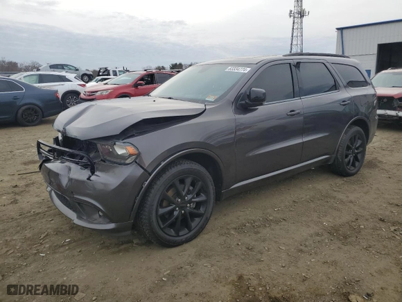 2018 Dodge Durango GT with VIN 1C4RDJDG7JC126882, listed as a Copart auction lot 83334774 with 134,650 mi miles and Salvage Title. Bid and sale history available at carsss.com. Image 1.