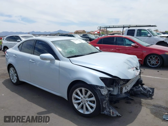 2010 Lexus IS 250 with VIN JTHBF5C23A2096390, listed as a IAAI auction lot 42361037 with 105,435 mi miles and . Bid and sale history available at DreamBid. Image 1.