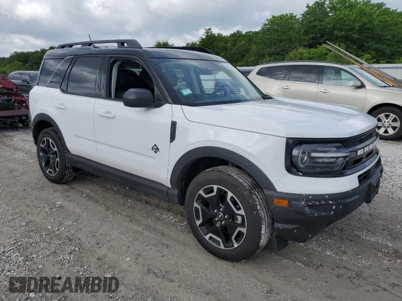 2024 Ford Bronco Sport Outer Banks z VIN 3FMCR9C64RRF18760, wystawiony jako Copart lot #58146365 z przebiegiem 12 446 mil mil oraz Szkoda całkowita • Salvage title. Historia ofert i sprzedaży dostępna na DreamBid. Obrazek 4.