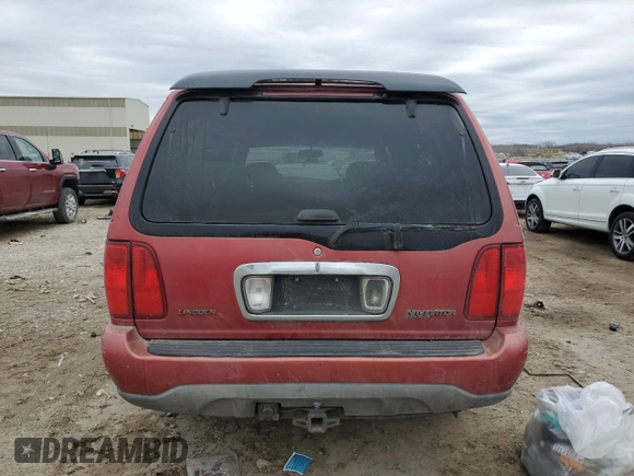 2001 Lincoln Navigator with VIN 5LMEU27R81LJ23306, listed as a Copart auction lot 44367495 with 220,225 mi miles and Salvage title. Bid and sale history available at DreamBid. Image 6.