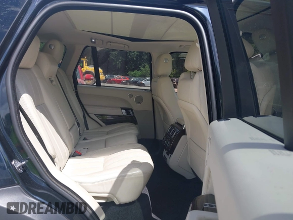 2015 Land Rover Range Rover Supercharged with VIN SALGS2TF1FA219503, listed as a IAAI auction lot 42580352 with 104,534 mi miles and . Bid and sale history available at DreamBid. Image 8.