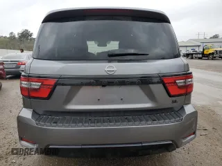 2023 Nissan Armada SL with VIN JN8AY2BA6P9400489, listed as a Copart auction lot 46161095 with 17,542 mi miles and Salvage Title. Bid and sale history available at carsss.com. Image 6.