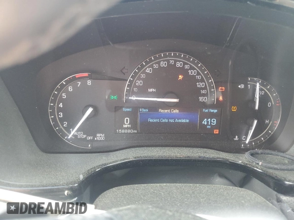 2018 Cadillac XT5 FWD with VIN 1GYKNARS4JZ114420, listed as a Copart auction lot 51523465 with 158,880 mi miles and Salvage Title. Bid and sale history available at carsss.com. Image 9.