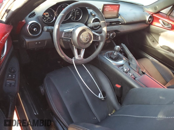 2023 Mazda MX-5 Miata Grand Touring with VIN JM1NDAM71P0559428, listed as a Copart auction lot 76596984 with 7,237 mi miles and Salvage title. Bid and sale history available at DreamBid. Image 8.