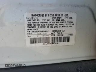 2010 Infiniti EX Journey with VIN JN1AJ0HPXAM703492, listed as a Copart auction lot 49443065 with Not provided miles and Salvage title. Bid and sale history available at DreamBid. Image 14.