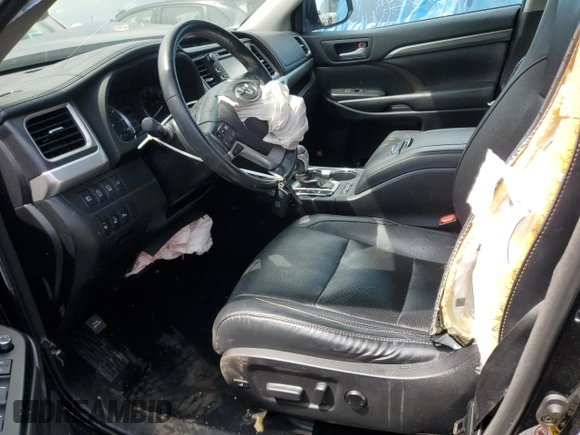 2017 Toyota Highlander Limited with VIN 5TDDZRFH2HS397633, listed as a Copart auction lot 54334855 with 69,825 mi miles and Salvage title. Bid and sale history available at DreamBid. Image 7.