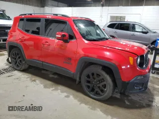 2018 Jeep Renegade Latitude z VIN ZACCJABHXJPH33316, wystawiony jako Copart lot #57911455 z przebiegiem 79 597 mil mil oraz Czysty tytuł • Clean title. Historia ofert i sprzedaży dostępna na DreamBid. Obrazek 4.